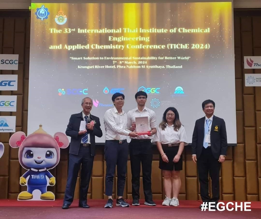 The EGCHE team won 3rd place in the 5th National Chemical Engineering Design Project 2024 competition, focusing on 