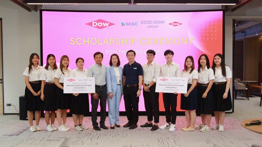 Ms. Chosita Intharamongkol, a 4th year undergraduate student has been selected to receive a scholarship from Dow Thailand Group