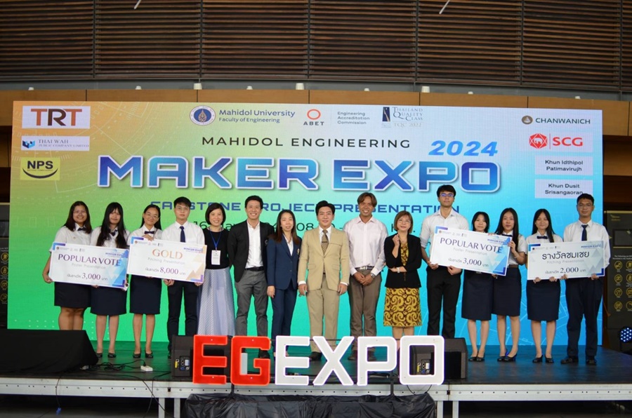 EGCE senior students participated and won prizes at the Mahidol Engineering Expo 2024
