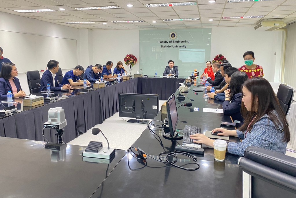 คณะวิศวกรรมศาสตร์ ม.มหิดล ให้การต้อนรับ บริษัท ธนัทกร อินเตอร์เนชั่นแนล ในการมาหารือแนวทางความร่วมมือด้านการส่งเสริมการวิจัย