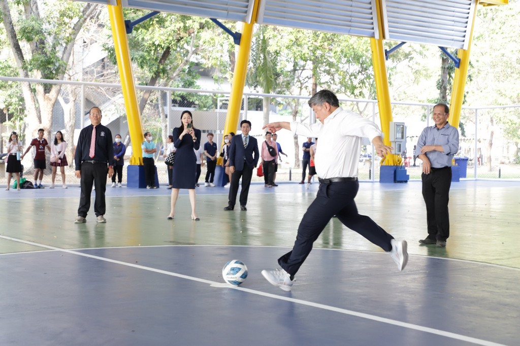 คณบดี คณะวิศวกรรมศาสตร์ เข้าร่วมพิธิเปิดลานกีฬาเพื่อสุขภาพ มหาวิทยาลัยมหิดล