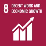 เป้าหมายที่ 8 ส่งเสริมการเติบโตทางเศรษฐกิจที่ต่อเนื่อง ครอบคลุม และยั่งยืน การจ้างงานเต็มที่และมีผลิตภาพ และการมีงานที่สมควรสำหรับทุกคน - Decent work and economic growth
