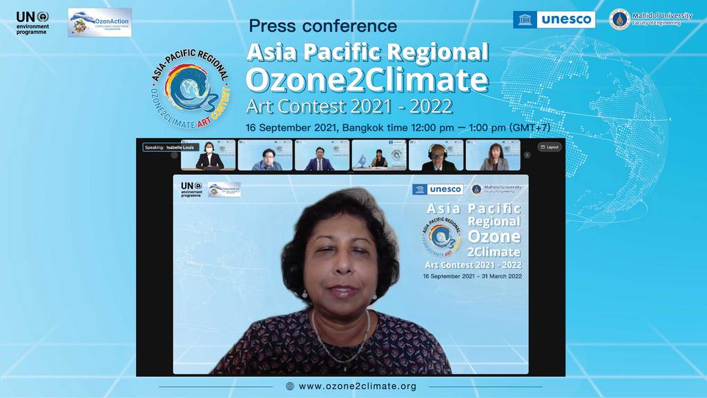 สหประชาชาติ ร่วมกับ คณะวิศวะมหิดล จัดการประกวดออกแบบศิลปะเพื่อปกป้องขั้นโอโซนและการเปลี่ยนแปลงสภาพภูมิอากาศ ระดับภูมิภาคเอเชีย - แปซิฟิก (Asia - Pacific Ozone2Climate Art Contest) 