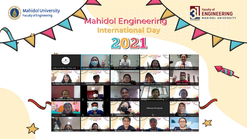  คณะวิศวกรรมศาสตร์ จัดงาน “Mahidol Engineering International Day 2021”