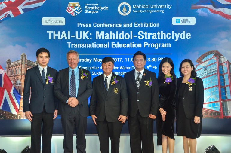 แถลงเปิดหลักสูตรร่วมนานาชาติวิศวกรรมศาสตร์ THAI-UK  ระหว่าง Mahidol-Strathclyde