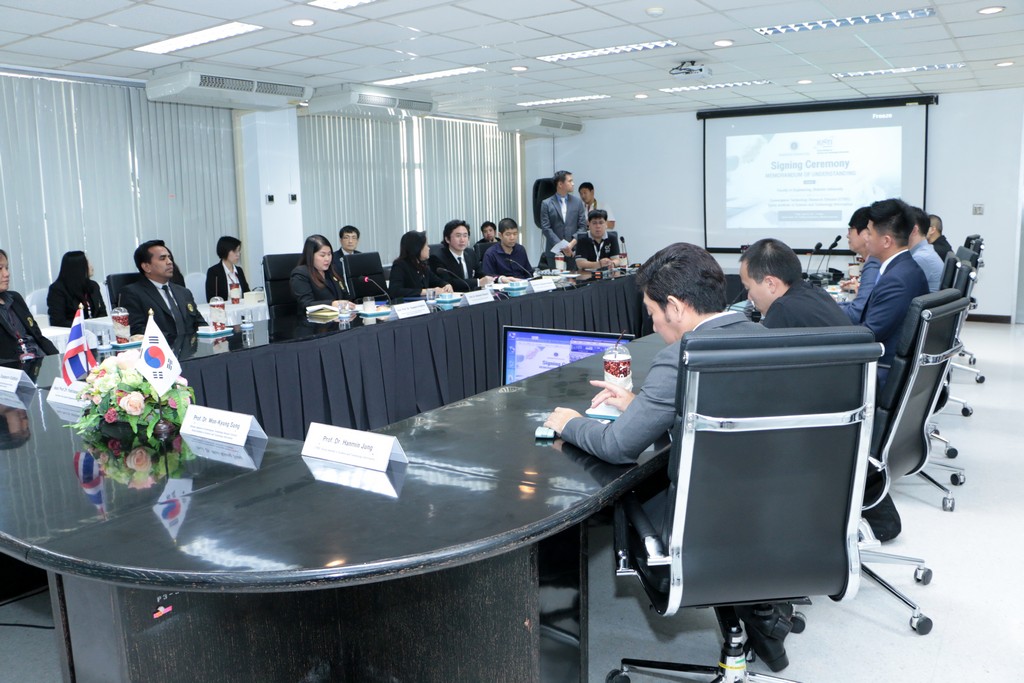 พิธีลงนามบันทึกข้อตกลงทางวิชาการระหว่าง ม.มหิดล กับ The Korea Institute of Science and Technology Information (KISTI)