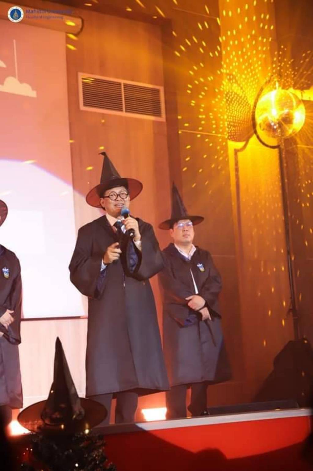 The Faculty of Engineering, Mahidol University orchestrated the 2023 Freshmen Orientation Day, enchanting participants with a Harry Potter-themed experience, magically transforming an auditorium into the grandeur of Hogwart's Castle Hall.
