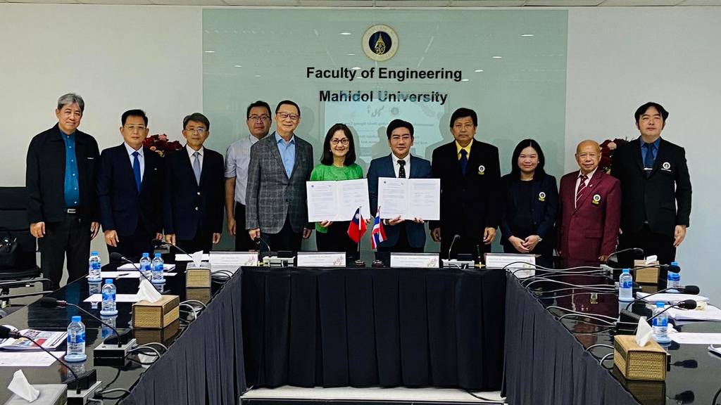 Memorandum of Understanding (MoU) Signing Ceremony between the Faculty of Engineering, Mahidol University, and Lunghwa University of Science and Technology