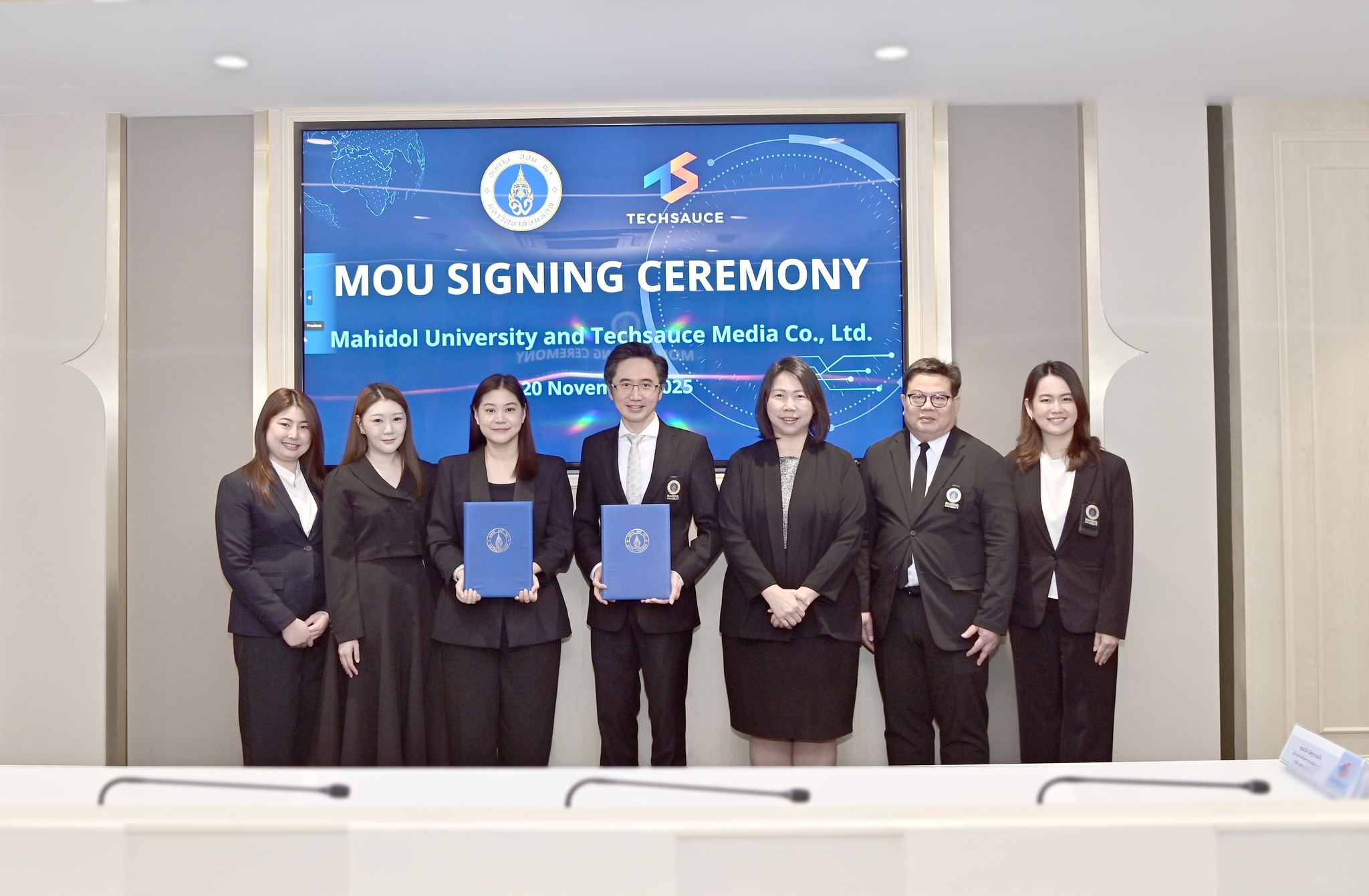 Mahidol Engineering Joins MOU Signing Ceremony Between Mahidol University and Techsauce to Strengthen Innovation Collaboration